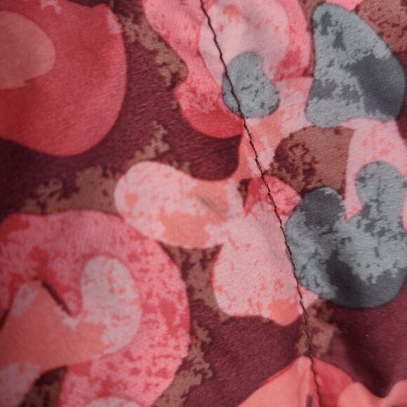 Hanna Andersson Reversible Down Puffer Jacket Quilted Pink Geo Sz 80 *spots - Picture 9 of 16